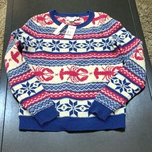 NWT Vineyard Vines Fair Isle Lobster Sweater